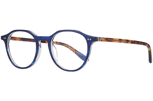 blau & gemustert