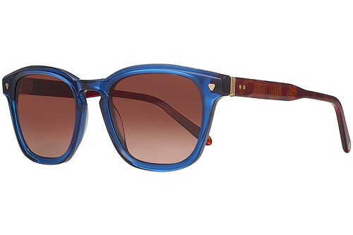 blau & gemustert