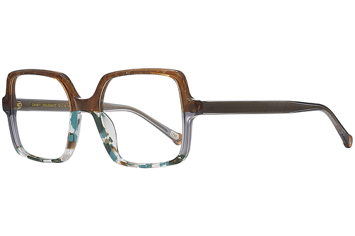 Brauner und blauer Glitzer