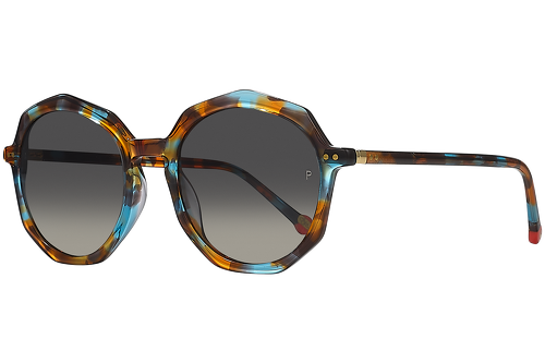 blau gemustert & orange