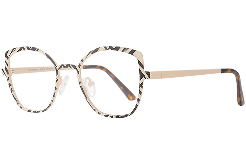 Zebra-Effekt Weiß & Schwarz