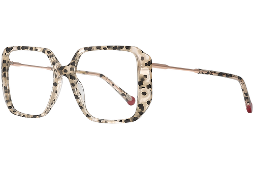 Schwarz und weiß gesprenkelt