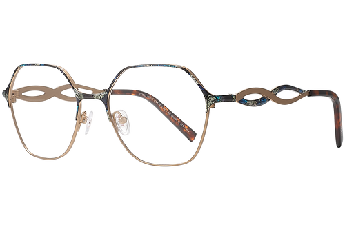 Blau & Gelb gesprenkelt