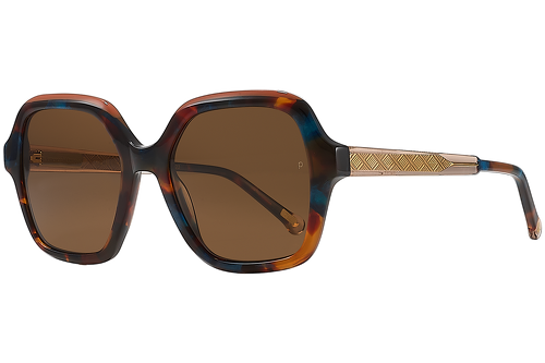 blau gemustert & orange