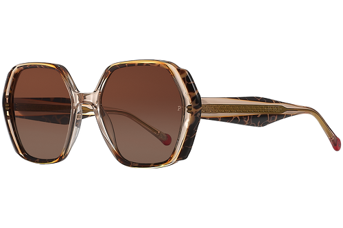 Kristall, marmoriert und ein Hauch von Orange