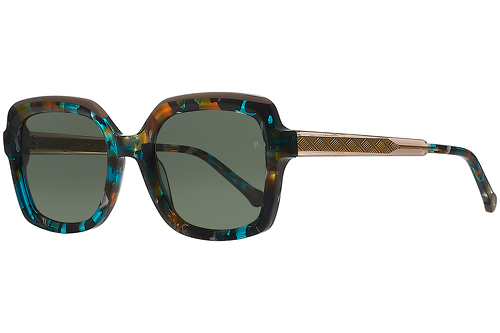 blau gemustert & orange