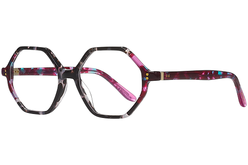 Marmoriert in Rosa und Braun mit Glitzerdetails