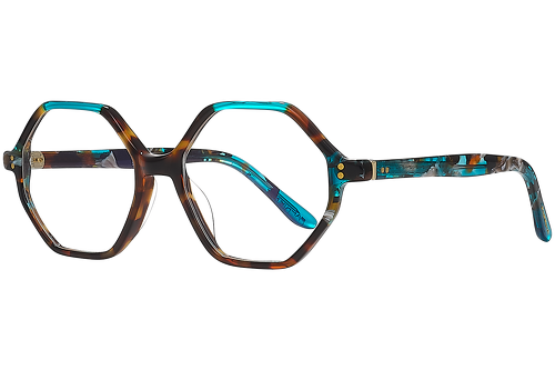 blau & gemustert