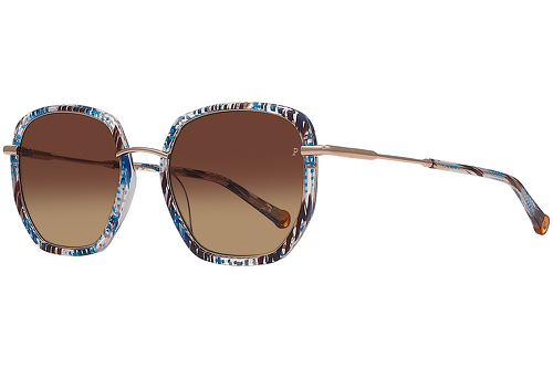 Gestreift Braun & Blau